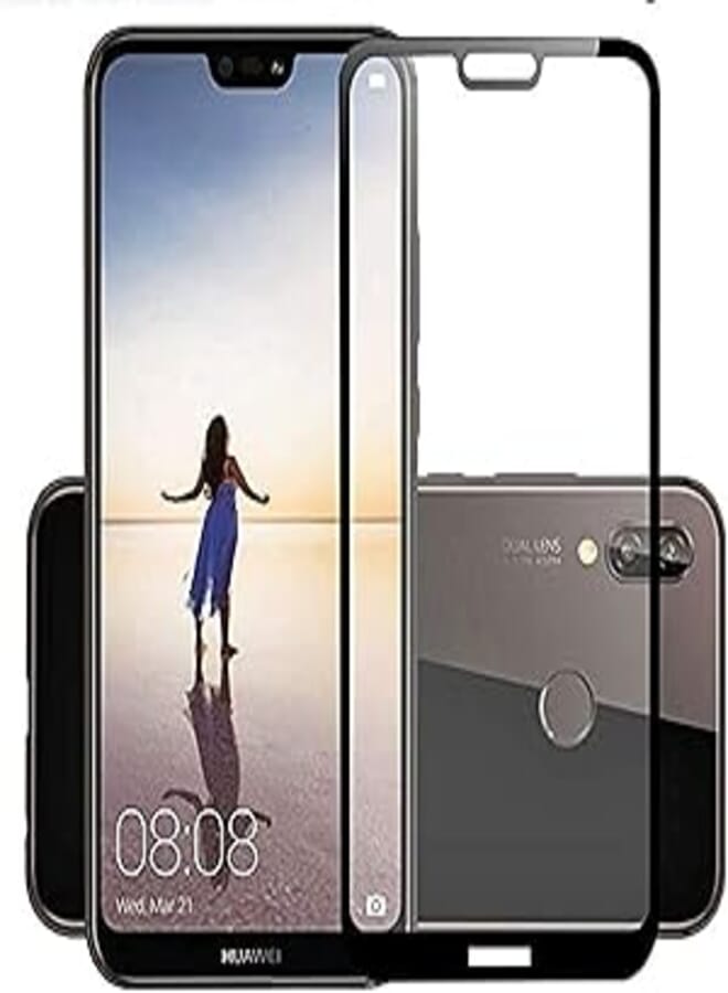 OR Huawei P20 Lite (Nova 3E) Full Cover 3D Tempered Glass Screen Protector - Black