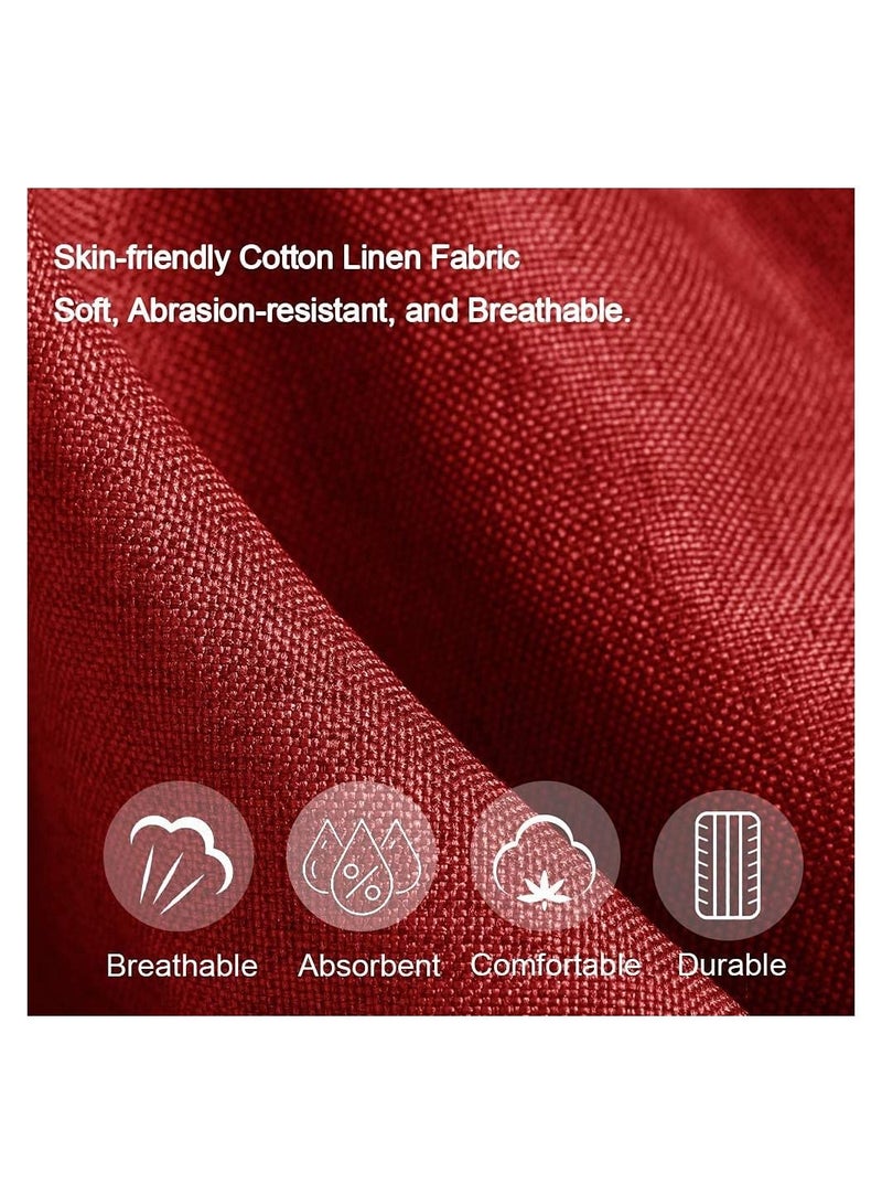 SYOSI Bag Chair Cover, Sofa Bean Bag Sofa Cover, Cloth Cover without Filler, Soft Cotton Linen, Sturdy Zipper Bean Bag Case, Sack Bean Bag for Adults, Kids, Teens  - Image 4