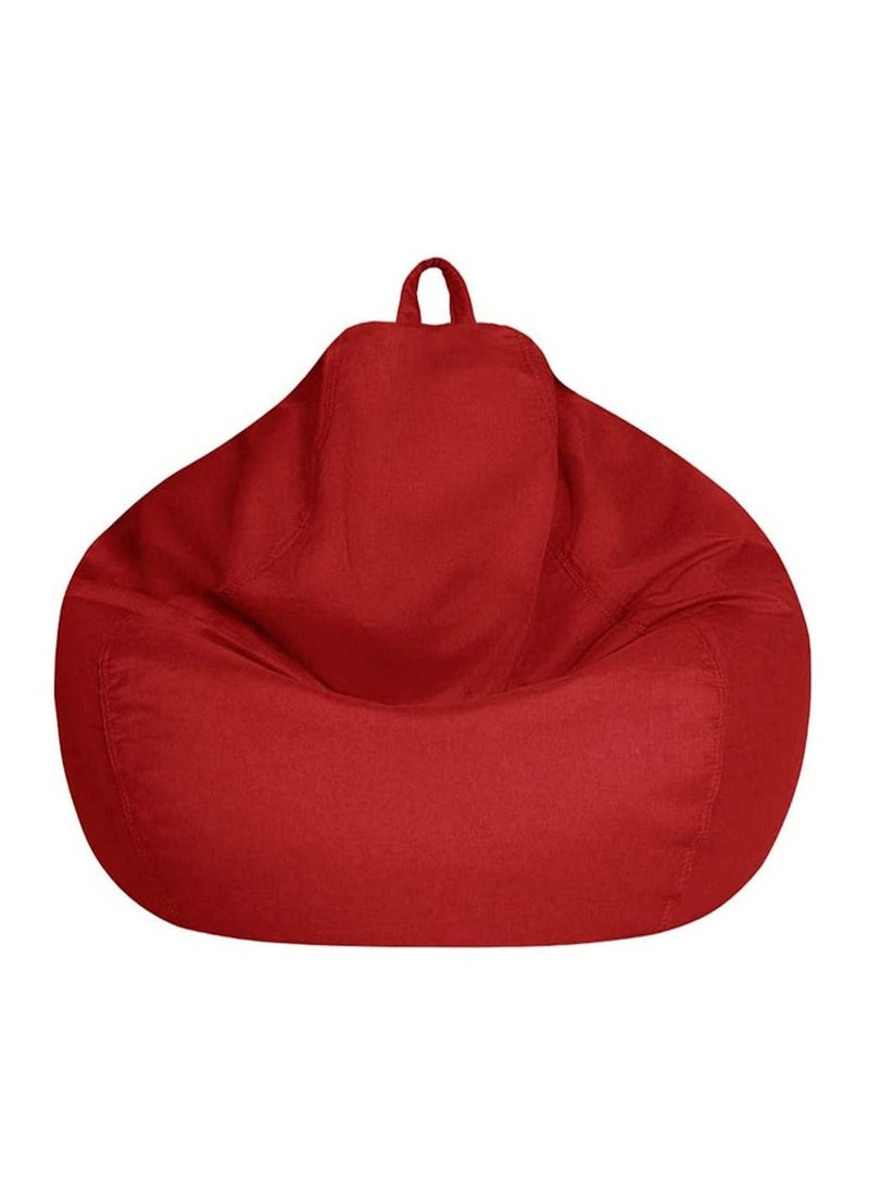 SYOSI Bag Chair Cover, Sofa Bean Bag Sofa Cover, Cloth Cover without Filler, Soft Cotton Linen, Sturdy Zipper Bean Bag Case, Sack Bean Bag for Adults, Kids, Teens  - Image 1