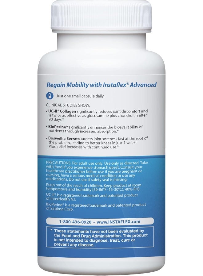 Instaflex Advanced Joint Support - Doctor Formulated Joint Relief Supplement, Featuring Uc-Ii Collagen & 5 Other Joint Discomfort Fighting Ingredients - 14 Count - Image 4