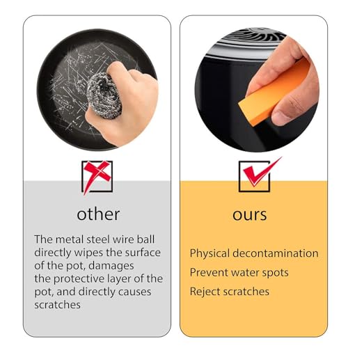 Nexllent Stainless Steel Decontamination Artifact Eraser, 1Pcs Limescale Rust Glass Cleaning Eraser, Magic Stainless Steel Stain Remover Eraser, Rubber Cleaning Eraser for Kitchen & Bedroom - Image 5