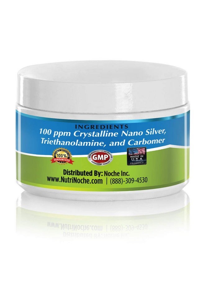 NutriNoche - Colloidal Silver Gel 100 Ppm Colloidal Silver Gel (4Oz) Soothing And Cooling Of Sunburns Razor Burn And Skin Burns - Image 1