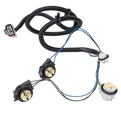 WEILEITE Right Passenger Side Tail Light Direct Wiring Harness Kit Compatible with Chevy Silverado 1500 1500HD 2500HD 3500 2003-2007 Replace 16531402 - Image 1
