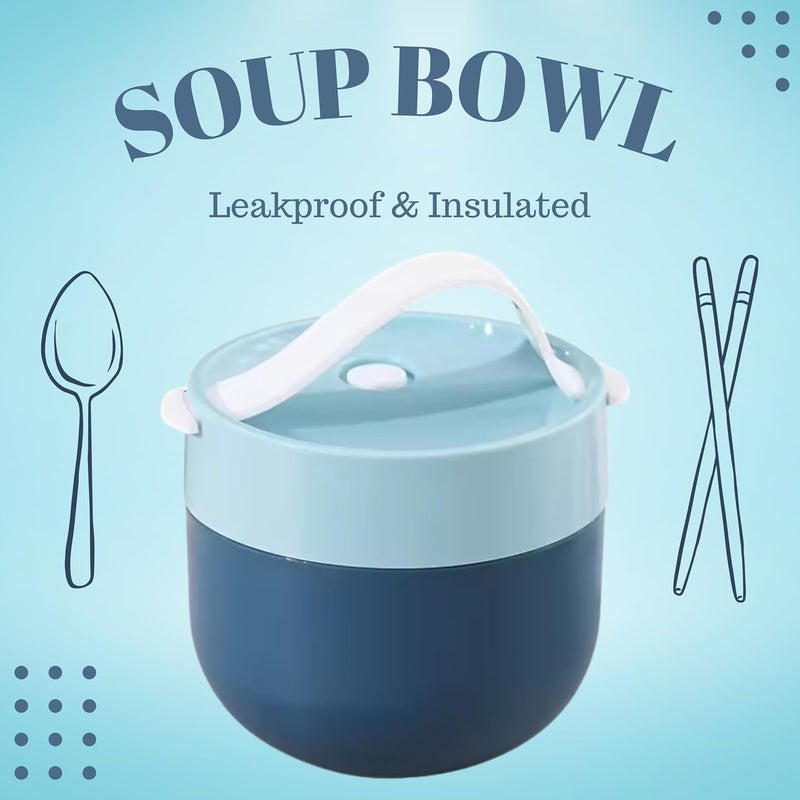 Robbins Aria Soup and Ramen Travel Bowl  Leakproof with Lid For traveling office home school lunches college dorm rooms and gifts Use for Soup Ramen Pasta and Salad Keep hot or cold - Image 2