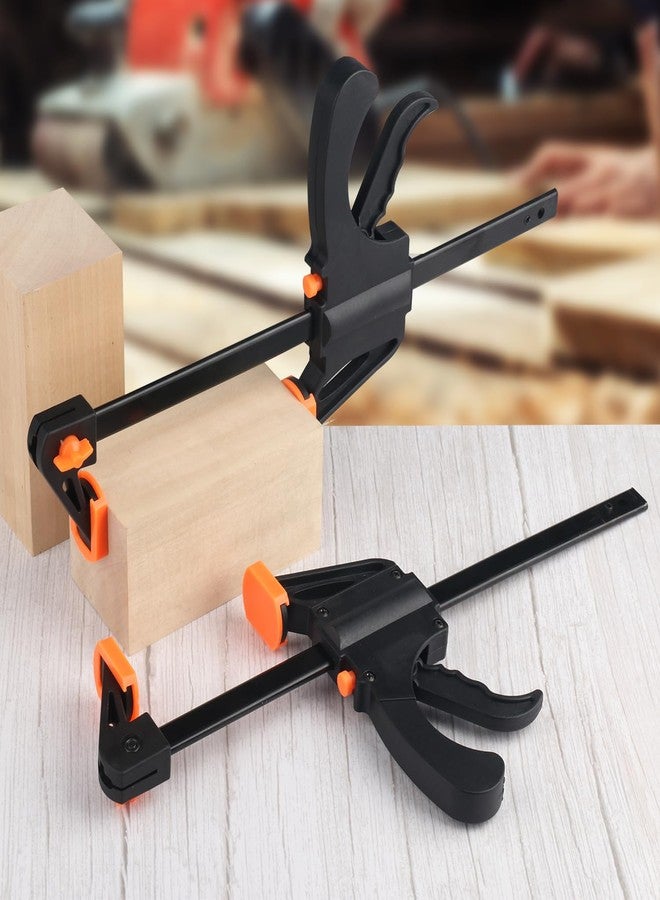 GENHAKON 6 Pack 10 Inch F Bar Clamp, Medium Duty 300lbs One Handed Clamps/Spreader, Bar Clamps for Woodworking, Crafting, by GENHAKON - Image 4