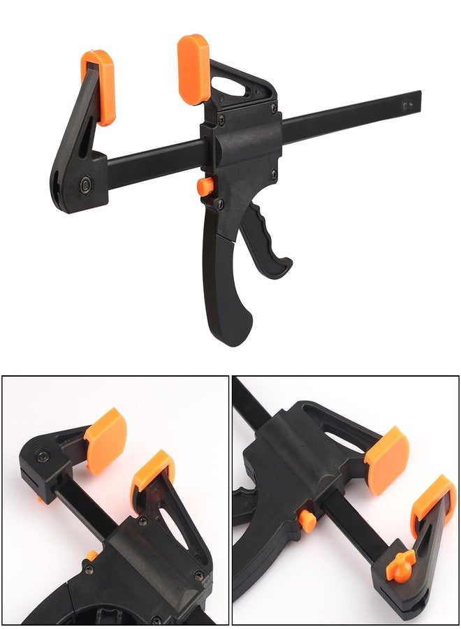 GENHAKON 6 Pack 10 Inch F Bar Clamp, Medium Duty 300lbs One Handed Clamps/Spreader, Bar Clamps for Woodworking, Crafting, by GENHAKON - Image 3