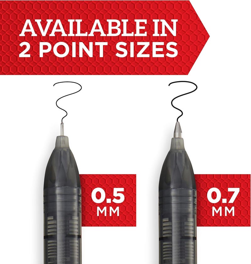 Sharpie Rollerball Pen Needle Point 0.5Mm Pens Writing Journaling Pens Precision Pen Black Ink 12 Count - Image 2