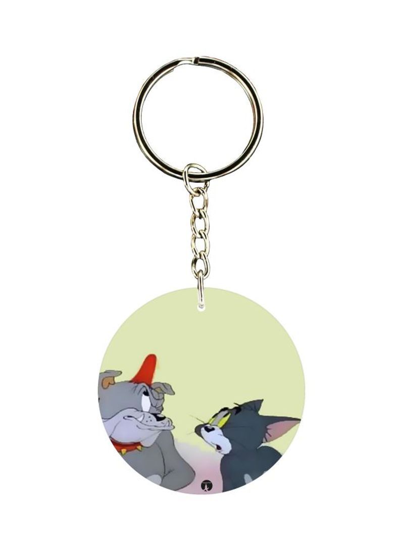 RKN Tom And Jerry Printed Single Sided Keychain