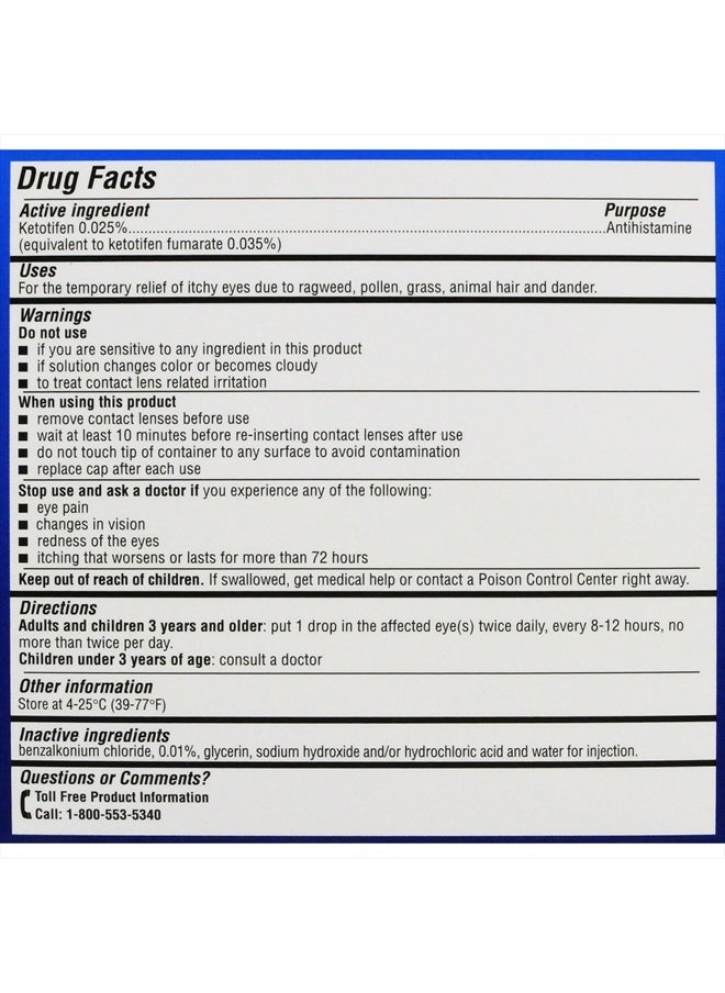 Alaway - Allergy Eye Itch Relief Eye Drops by Alaway, Antihistamine, 10 mL (Pack of 2) - Image 1