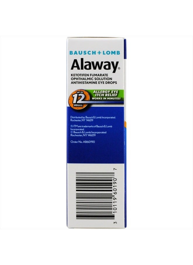 Alaway - Allergy Eye Itch Relief Eye Drops by Alaway, Antihistamine, 10 mL (Pack of 2) - Image 1