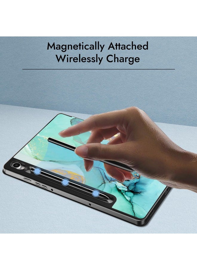Robustrion - Robustrion Cover for Samsung Tab S9 11 inch/Tab S9 FE Cover Case 10.9 inch, Flip Case Cover with [S Pen Holder] for Samsung Galaxy Tab S9 Tablet/Tab S9 FE Tablet Cover [Auto Sleep Wake] - Marble Green - Image 1