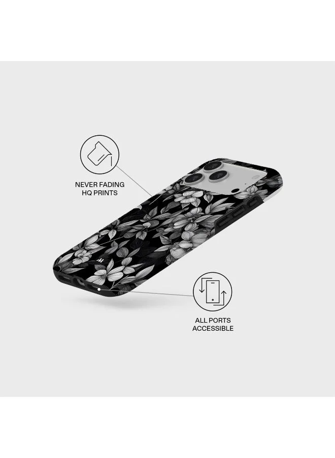 Mobcos Mobcos iPhone 17 Pro Max Sketch Floral Mobcos iPhone 17 Pro Max Sketch Floral Premium Case Compatible with Hybrid Dual-Layer Hard Shell + Silicone Protection - Scratch-Resistant Shockproof Mobile Cover  | Best Price UAE