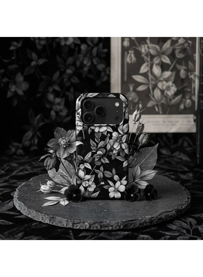 Mobcos Mobcos iPhone 17 Pro Max Sketch Floral Mobcos iPhone 17 Pro Max Sketch Floral Premium Case Compatible with Hybrid Dual-Layer Hard Shell + Silicone Protection - Scratch-Resistant Shockproof Mobile Cover  | Best Price UAE