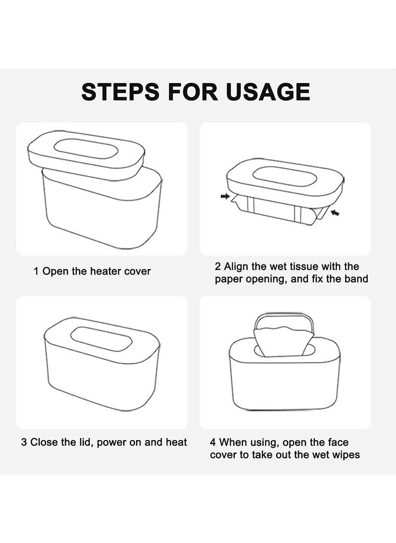 Y&D - Baby Wipe Warmer Wipes Heating Box Heater Case Wet Tissue USB Constant Temperature Dispenser Use Warm For Your At Any Time - Image 1