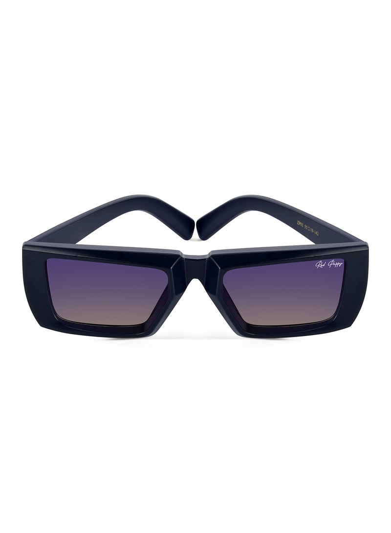 Woggles Red Pappy Lune Blue Rectangle Sunglasses  - Image 1