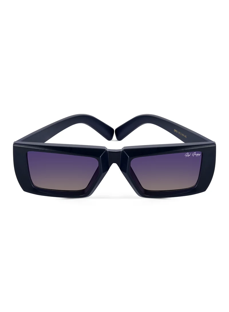 Woggles Red Pappy Lune Blue Rectangle Sunglasses