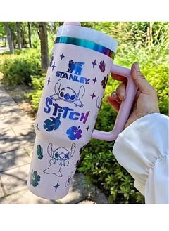 Downy stitch Stanley Tumbler 40 Oz Quencher H2.0 FlowState