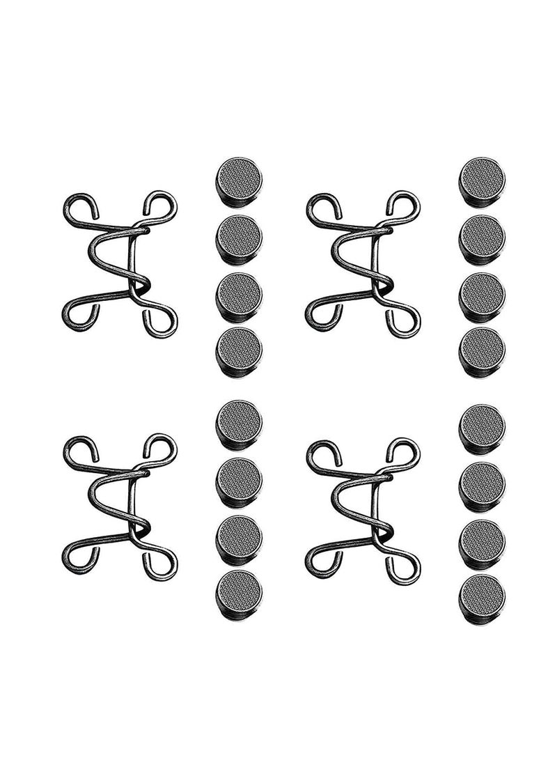 Excefore Waist Buckles, Upgraded Adjustable Nail-Free Waist Buckles, Premium 4 Sets Adjustable Waist Buckle Extender Set Jeans Extender Waist Extender Button - Image 1