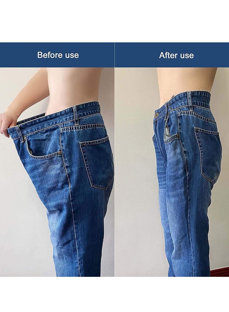 Excefore Waist Buckles, Upgraded Adjustable Nail-Free Waist Buckles, Premium 4 Sets Adjustable Waist Buckle Extender Set Jeans Extender Waist Extender Button - Image 4