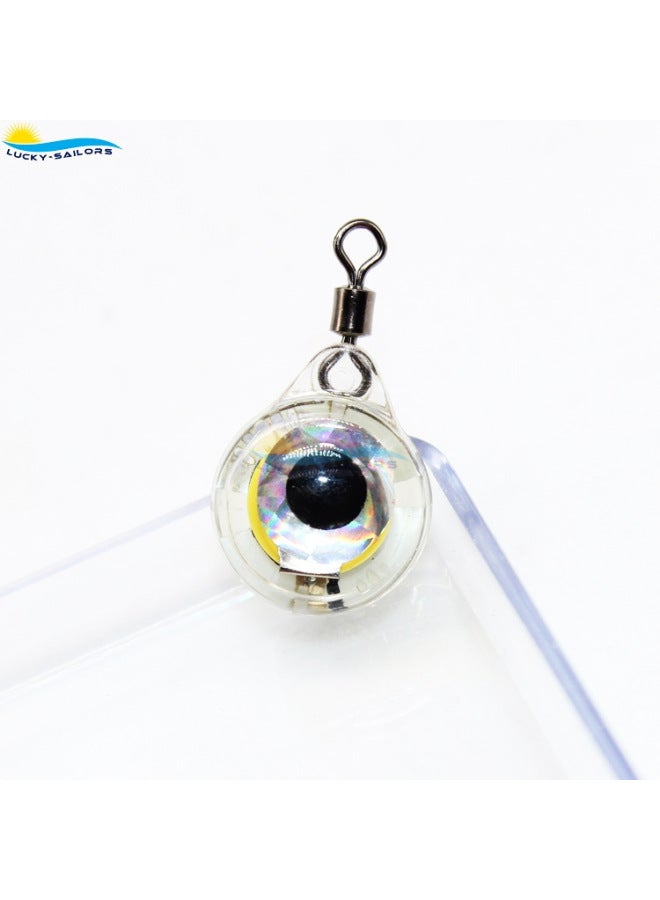 Small Fish Eye Trap Lamp Mini Underwater Fish Collection Lamp Waterproof Night Fishing Luya Lamp With Eight-character Ring Fishing Gear 