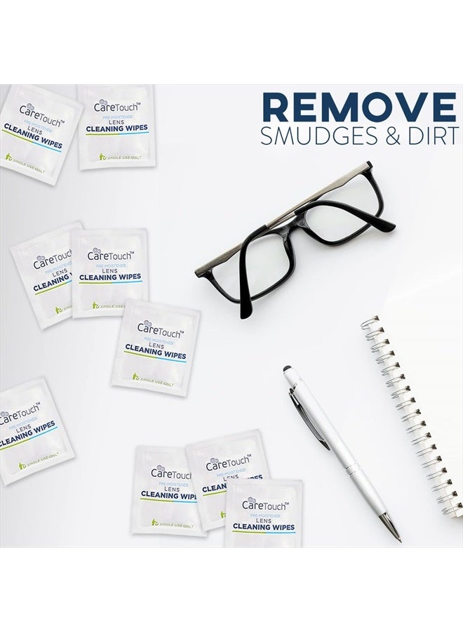 Care Touch Lens Cleaning Wipes for Eyeglasses, 210ct - Individually Wrapped, Eye Glass Cleaning, Lens Wipes for Glasses/Sunglasses, Packaging May Vary - Image 2