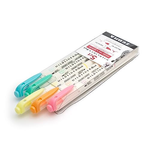 Zebra Pen Mildliner DualEnded Brush Pens 5 Assorted Colors Brush and Fine Tips Soft Mild Ink with No BleedThrough WaterResistant Ink for Journaling Calligraphy Planners 5Pack 79105 - Image 3