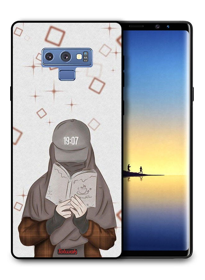 Tolwak Samsung Galaxy Note 9 Protective Case Cover Girl Reading Art - Image 1
