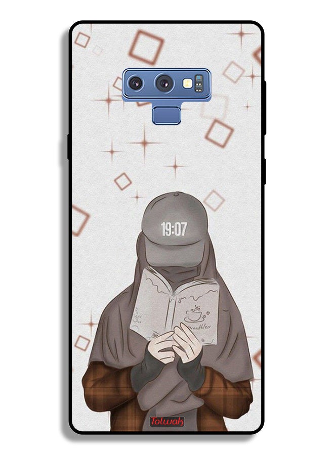 Tolwak Samsung Galaxy Note 9 Protective Case Cover Girl Reading Art - Image 2