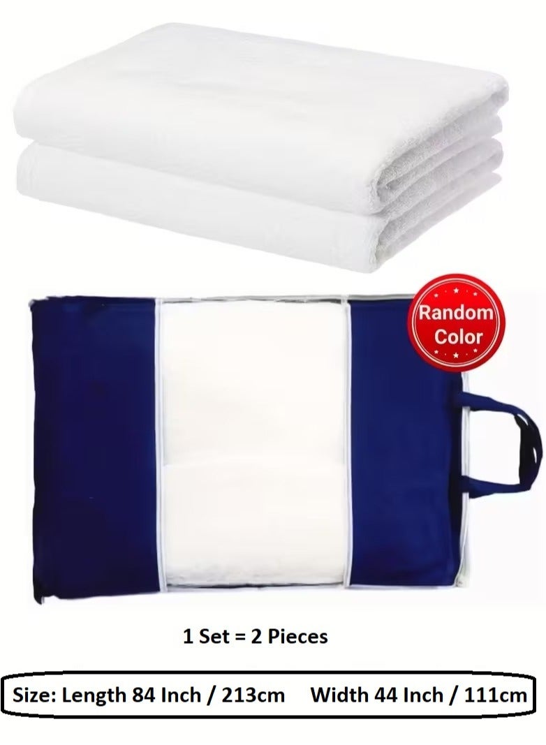 HIAS Men's 2-Piece Ihram Towel Set - White Soft & Absorbent Cotton Ahram Ehram for Hajj and Umrah Pilgrimage, Essential Ritual Garment, Comfortable Hajj Towels – Lightweight. - Image 4