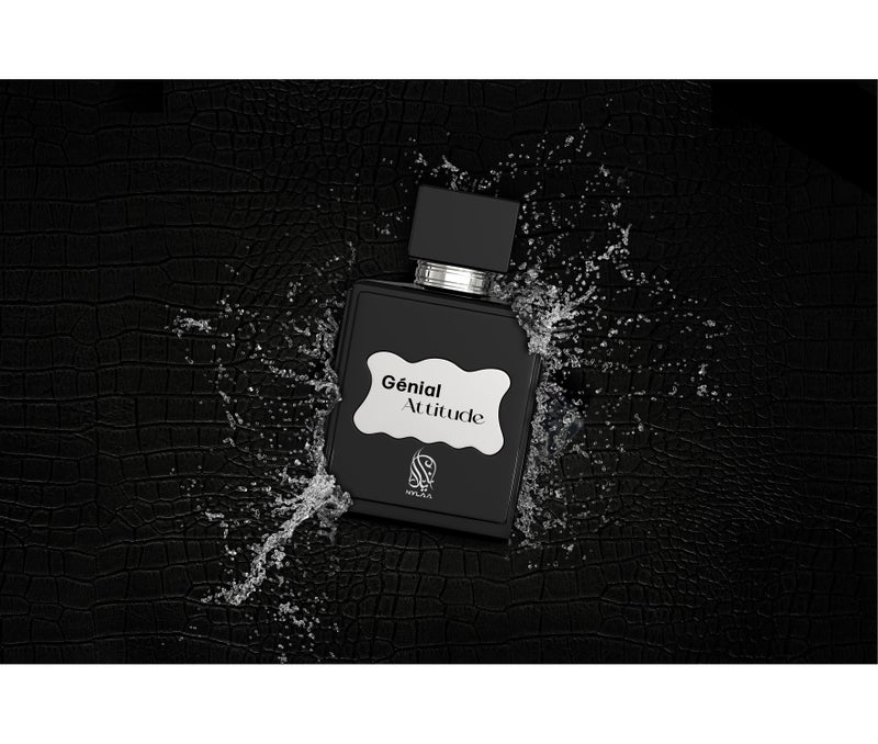 NYLAA Genial Attitude Eau De Parfum(EDP) 100ML | Premium Perfume for Men | Long Lasting Fragrance | Daily Use Perfume - Image 5