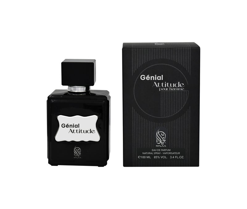 NYLAA Genial Attitude Eau De Parfum(EDP) 100ML | Premium Perfume for Men | Long Lasting Fragrance | Daily Use Perfume - Image 4