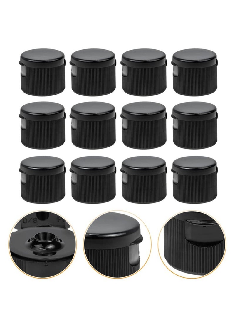 Y&D SYOSI, 40pcs Bottle Replacement Caps, Reusable Plastic Water Lid, Top Push Pull Non Spill Flip Cap for Lotion Camping Sports  - Image 5