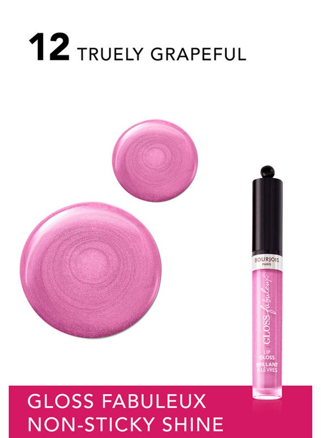 BOURJOIS PARIS Gloss Fabuleux Lip Gloss - 12 - Truely Grapeful, 3.5Ml - Image 3