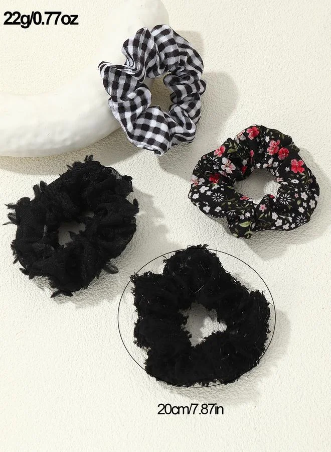 Take Two  Set of 4 - Assorted Scrunchies for Women | Best Price UAE