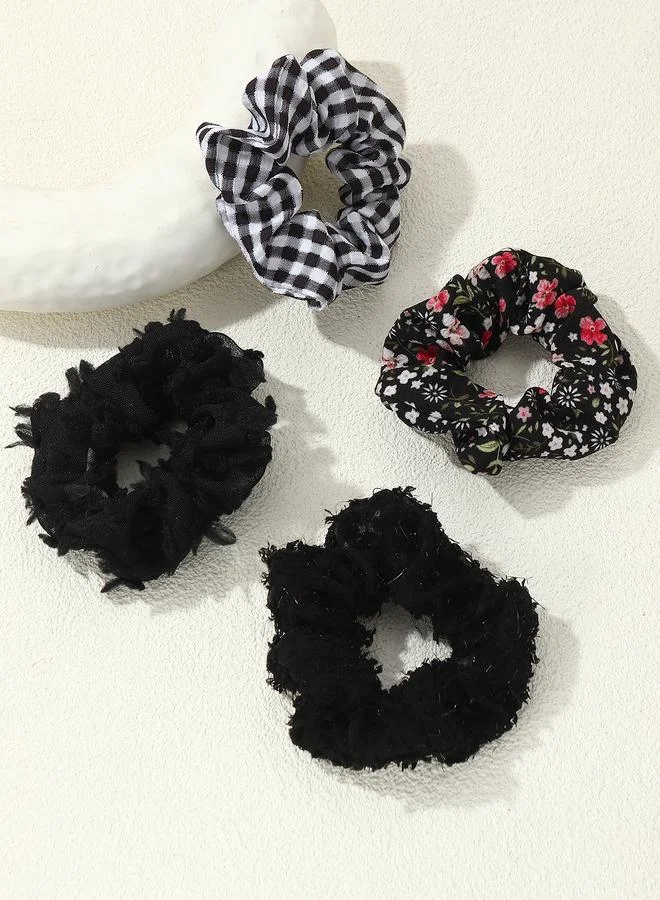 Take Two  Set of 4 - Assorted Scrunchies for Women | Best Price UAE