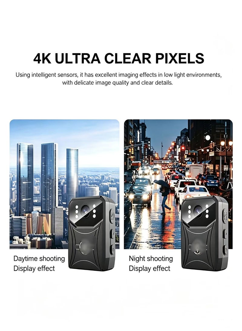 HD Sports Camera 4K Pocket Camera Handheld Vlog Camera Outdoor Cycling Recorder Camcorder with  128 Memory Card - Image 3