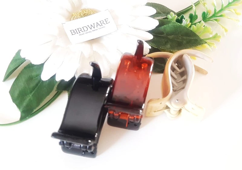 BIRDWARE hair Clips For Women Claw Clips Butterfly Clips, Fancy Korean Clutch Stylish hair Clip Women Medium hair clutcher (Pack of 5,Multicolour hair Claw) - Image 2