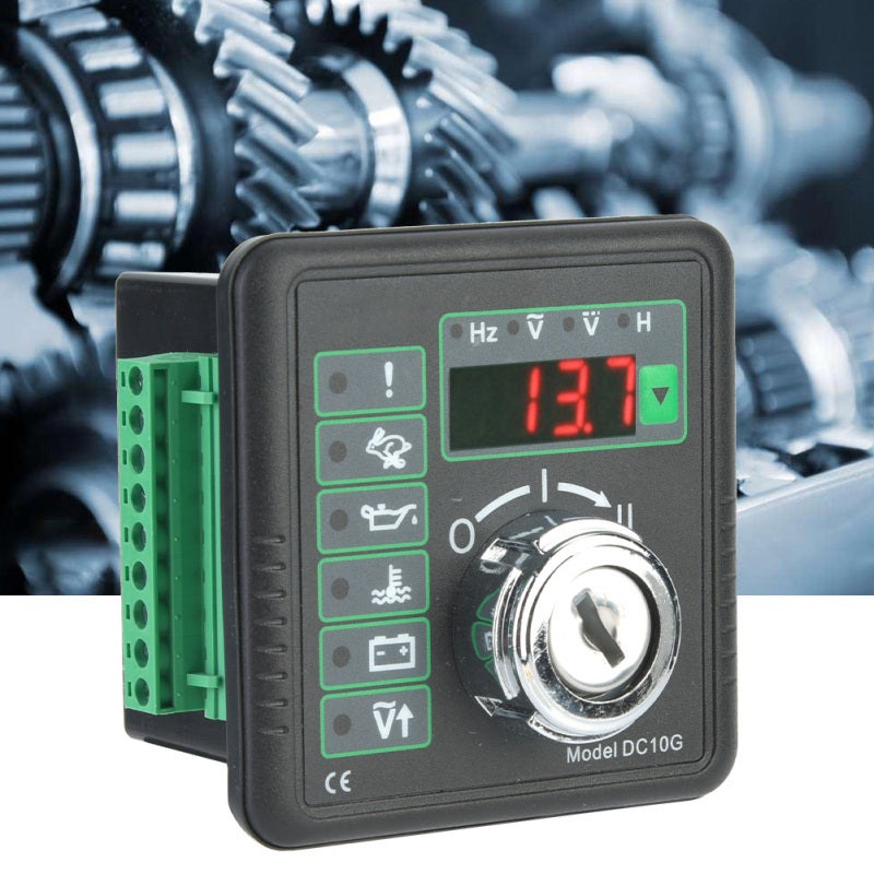 Engine Manual Start Controller 78x78x72mm 32-Bit Microcomputer Control DC10G - 4-Bit Digital Tube Display with Computer Parameter Setting for Generator Set Monitoring - Image 4