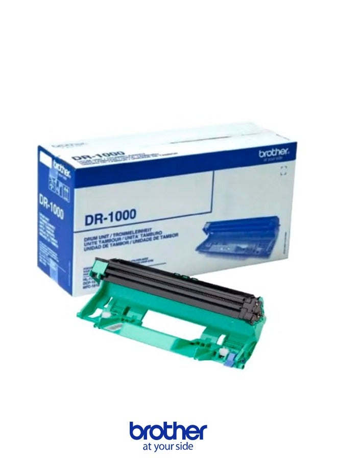 Brother DR-1000 Drum Unit - Original Black Imaging Drum for Reliable Laser Printing  - Image 1