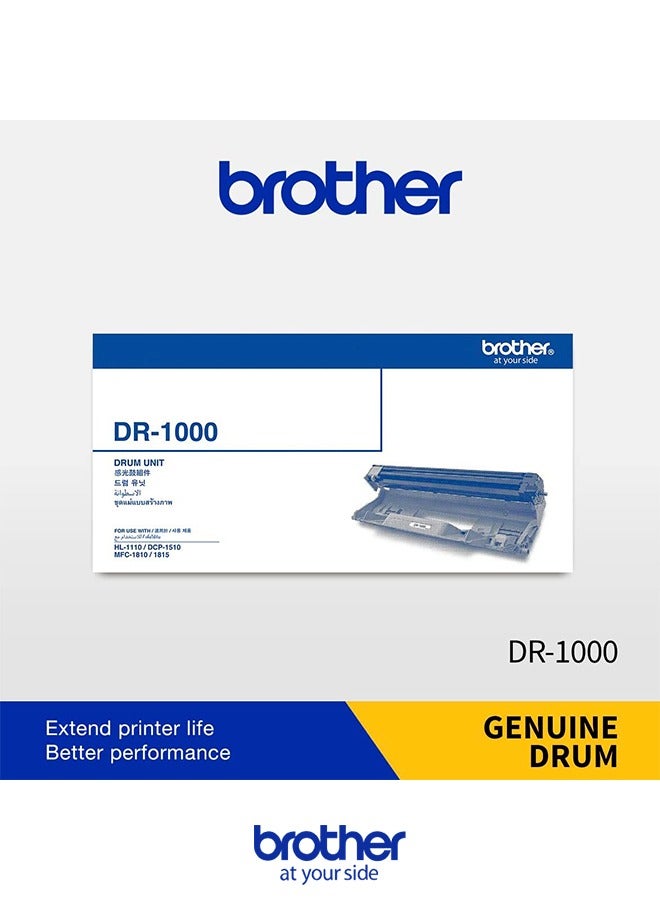 Brother DR-1000 Drum Unit - Original Black Imaging Drum for Reliable Laser Printing  - Image 5