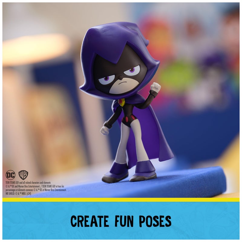 DC Comics Teen Titans Go! Twisty Titans, Raven, Flexible Action Figure, Kids Toys for Boys and Girls 4 and Up - Image 4