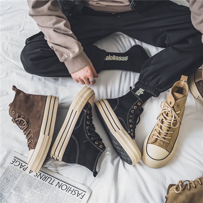 Unisex High Top Canvas Sneakers - Image 5