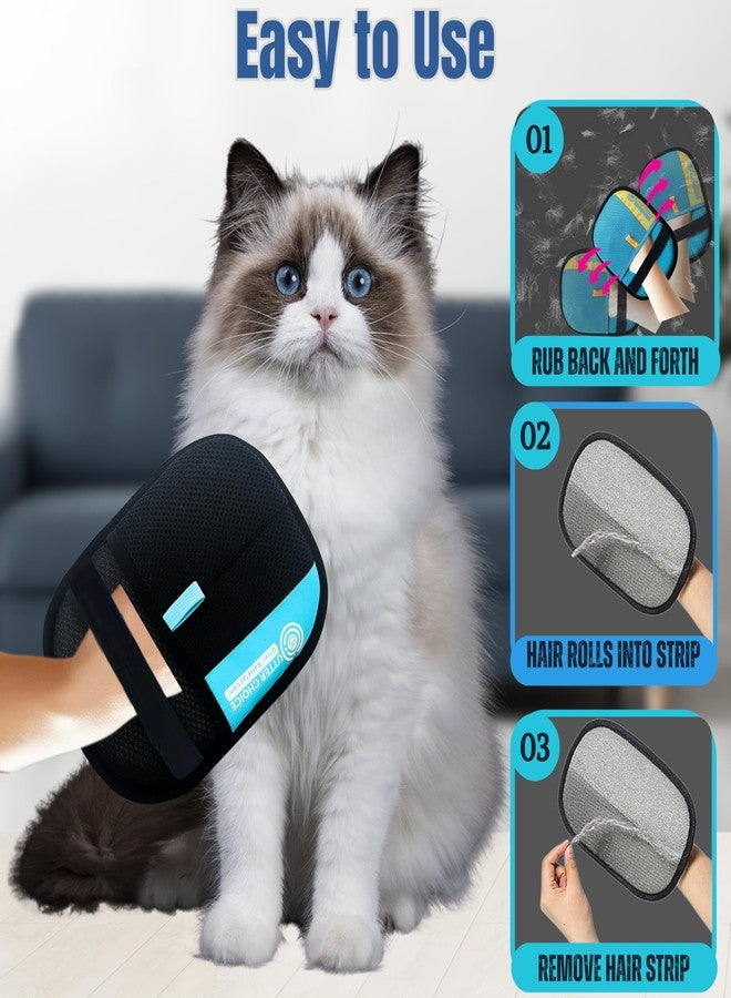 UTTER CHOICE Magic Brush Pet Hair Removal Glove for Dogs & Cats – Upgraded 2025 Reusable Dog Hair Remover Electrostatic Grooming Mitt | Magic Pet Hair Remover Glove for Clothing, Couch - Image 4