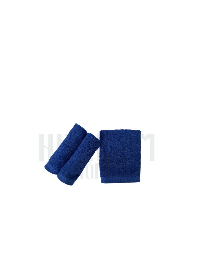 HAMMAM Towel 100% Cotton From Hammam Home 30*30 Color dark blue 