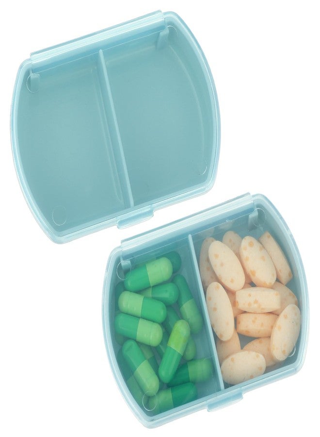 Sibba Pill Organizer 2 PCS Medicine Case Box Medication Holder Kit Daily Supplement Storage Container Portable for Pocket Pillbox Cases Bottle Compact Vitamin Dispenser 7 Day Holders Travel - Image 2