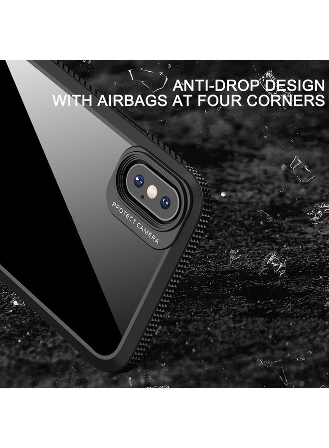 S-TOP Case For iPhone XS Max MG Series Carbon Fiber TPU + Clear PC Four-corner Airbag Shockproof Case - Image 3