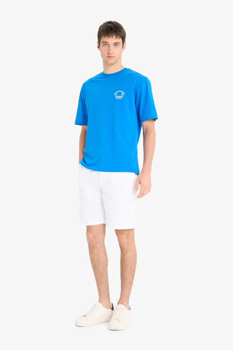 ديفاكتو Cotton Regular Fit Bermuda Shorts