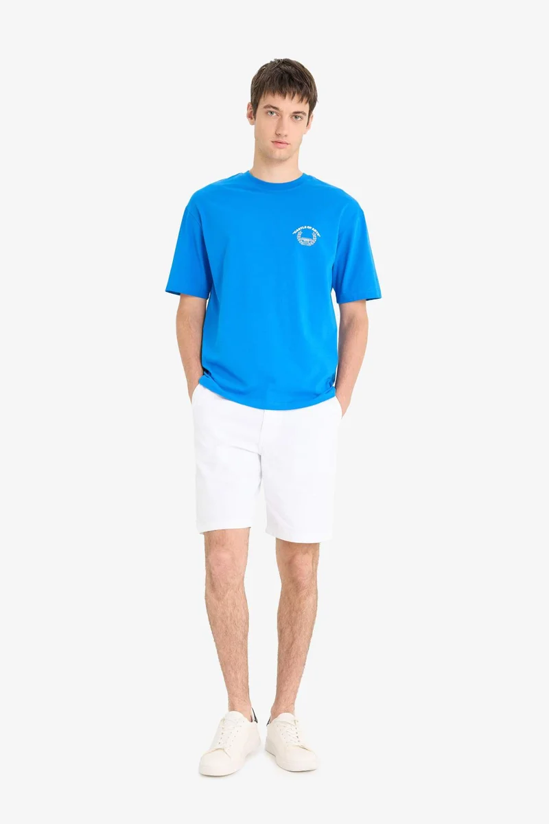 ديفاكتو Cotton Regular Fit Bermuda Shorts