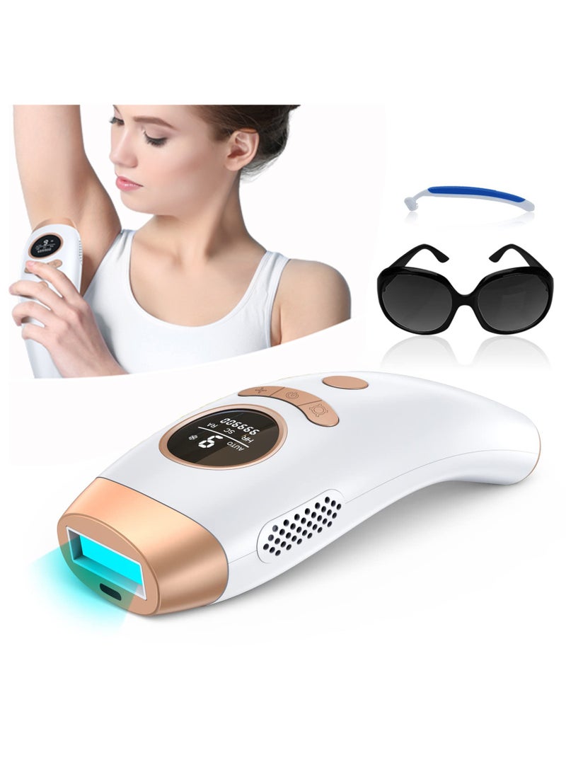 Zikra IPL Hair Removal Device for Women & Men - 3-in-1 Laser Hair Remover for Face, Legs, Arms, Back & Full Body, 999,900 Flashes, FDA Cleared for Home Use. - Image 1