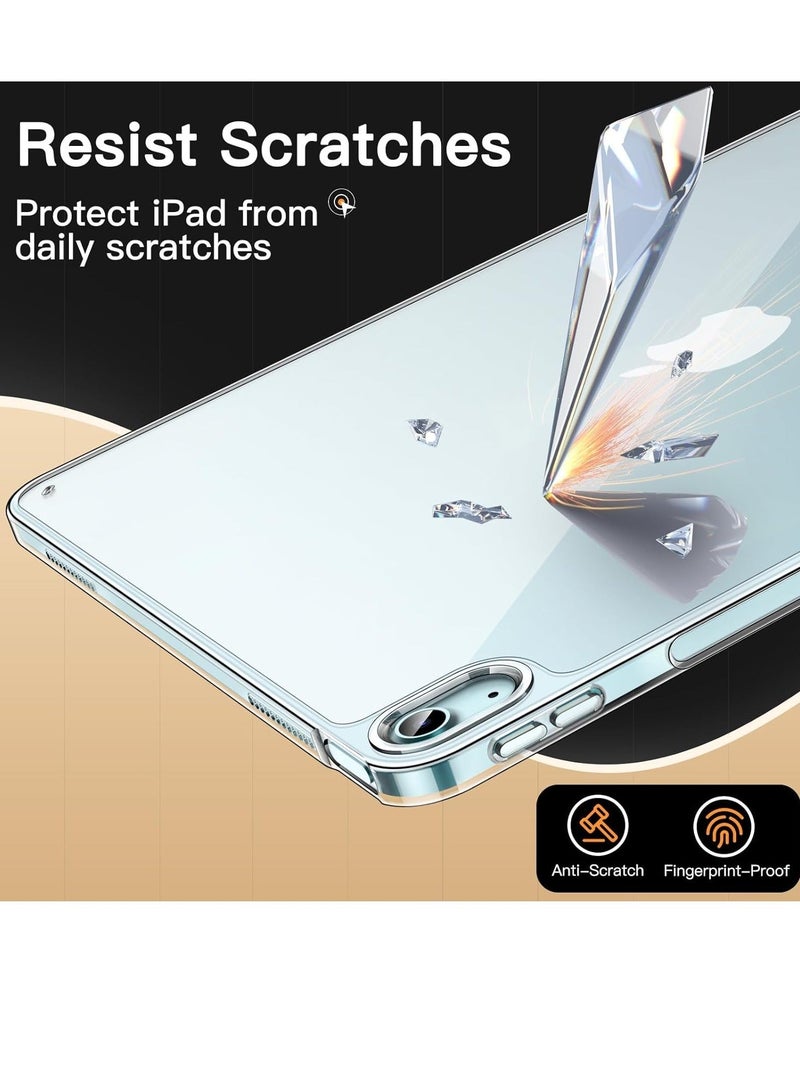 Jetech حافظة شفافة لجهاز iPad Air 13 بوصة M2 2024 مضادة للاصفرار شفافة مقاومة للصدمات نحيفة غطاء خلفي للتابلت مع ظهر صلب من PC وحافة ناعمة من TPU - Image 5